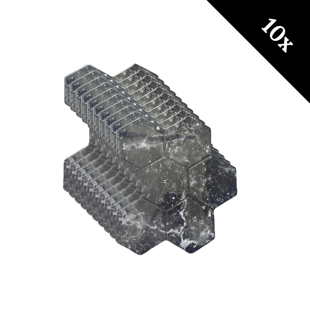 ddckj 6M zwarte tegelrand trim flexibele PVC zelfklevende pel-en-plak