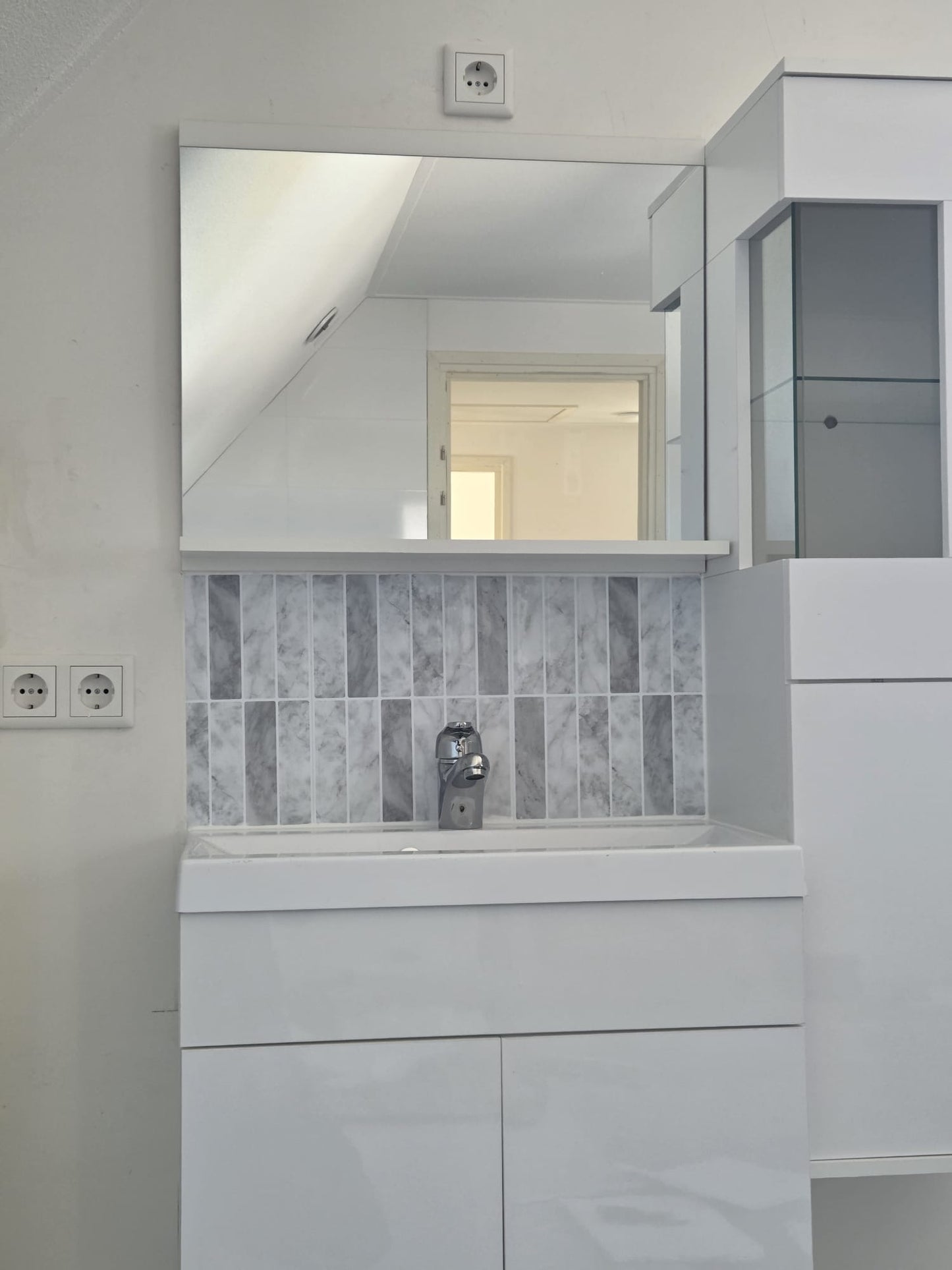 Plaktegel Marble ice langwerpig 1mm