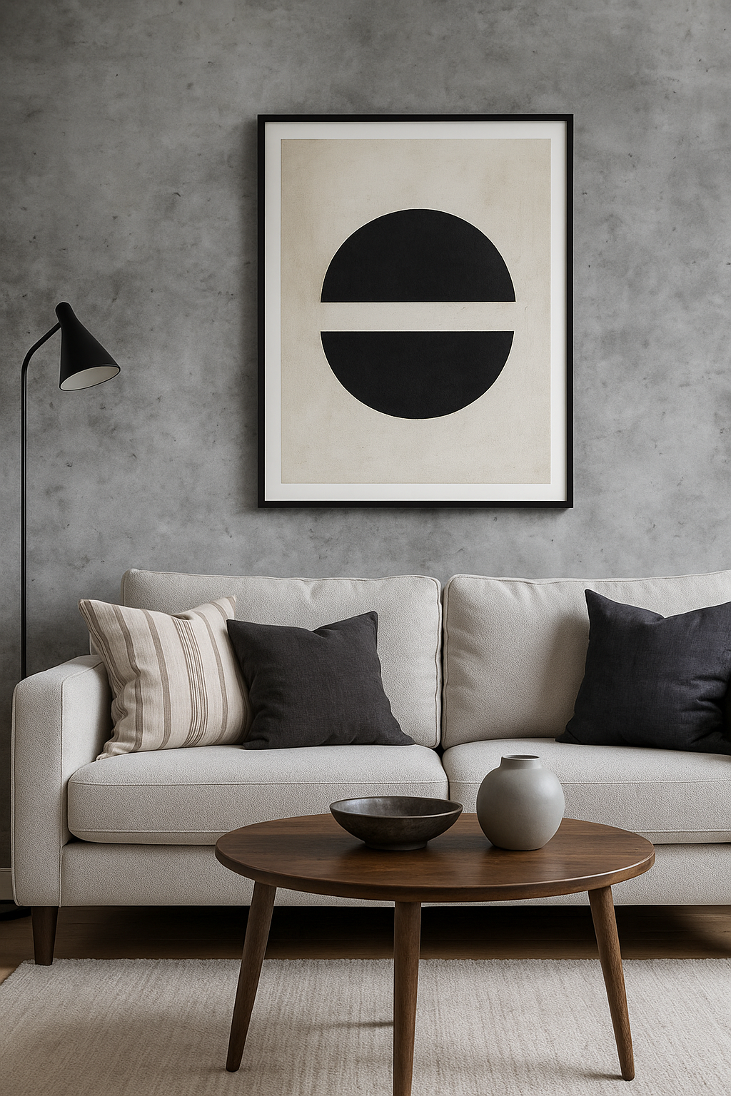 Self-adhesive wallpaper - Concrete look light grey