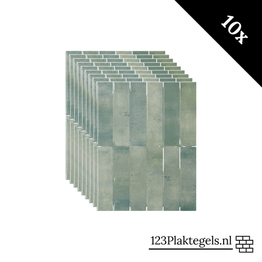 Plaktegel Earthy green langwerpig 1mm