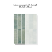 Plaktegel Earthy green langwerpig 1mm