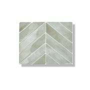 Klebefliese Frischgrün Chevron 1mm