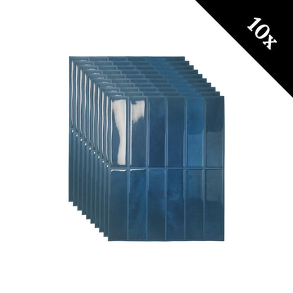 Plaktegel Deep blue langwerpig 1mm