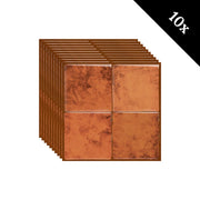 Süße Cognac-Quadrat-Klebefliese 1 mm