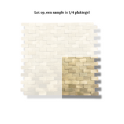 Mosaikfliese gebürstetes Gold 3D Metro