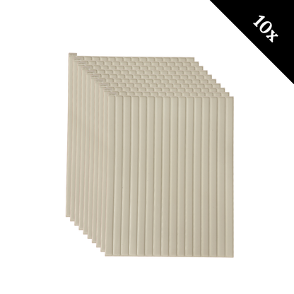 Plaktegel Japandi Cremé langwerpig 1mm