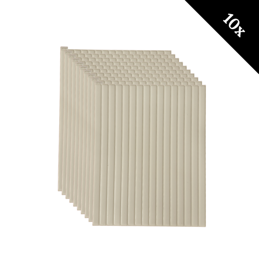 Plaktegel Japandi Cremé langwerpig 1mm
