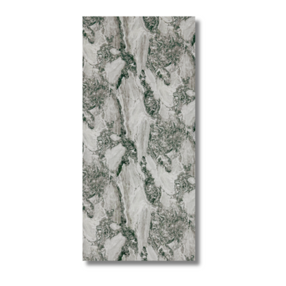 Grijs met bruin en witte wandpanelen met een natuursteen look