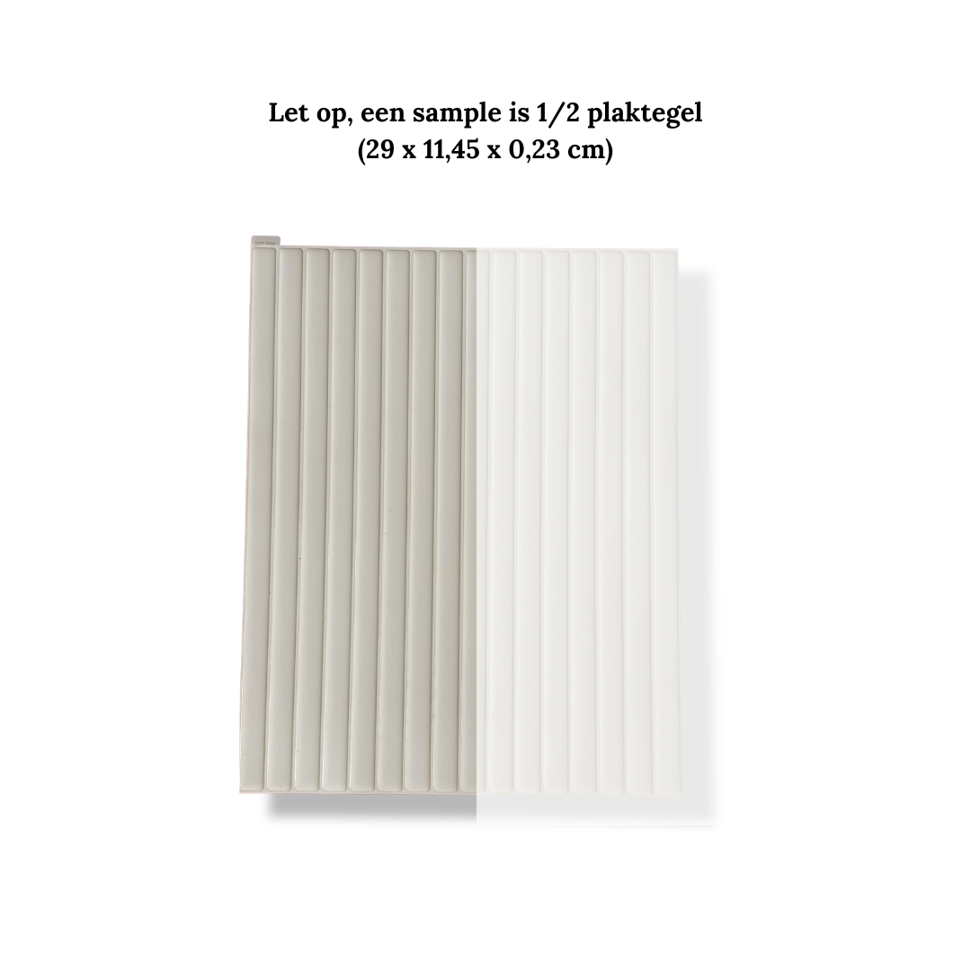 Plaktegel Japandi Cremé langwerpig 1mm