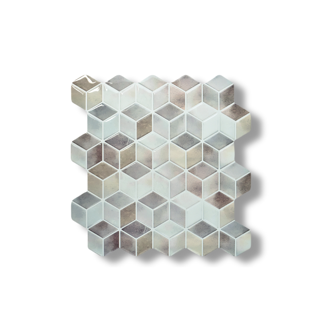 Plaktegels zelfklevende tegels Cubique Vision op witte achtergrond