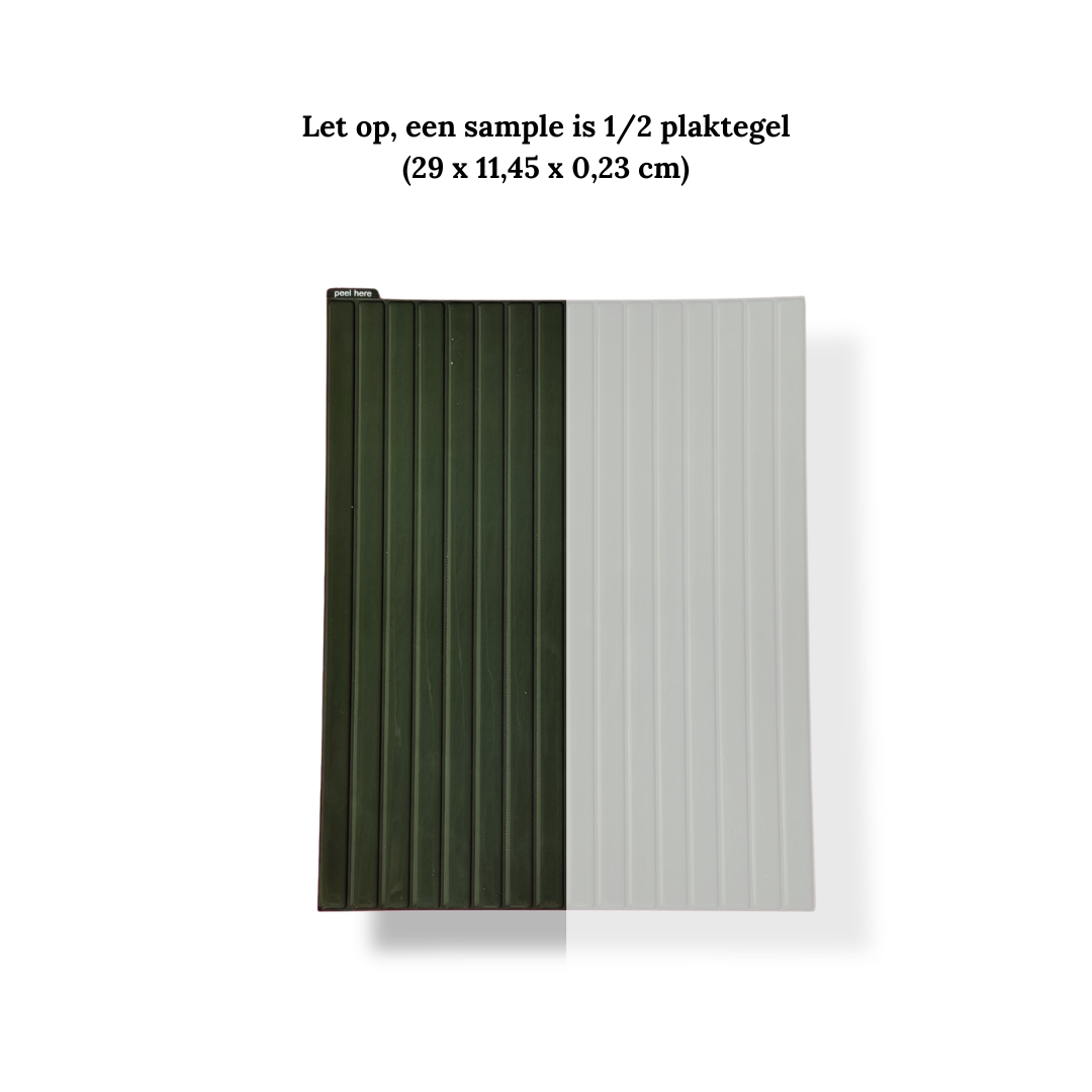 Plaktegel Mystic Green langwerpig 1mm