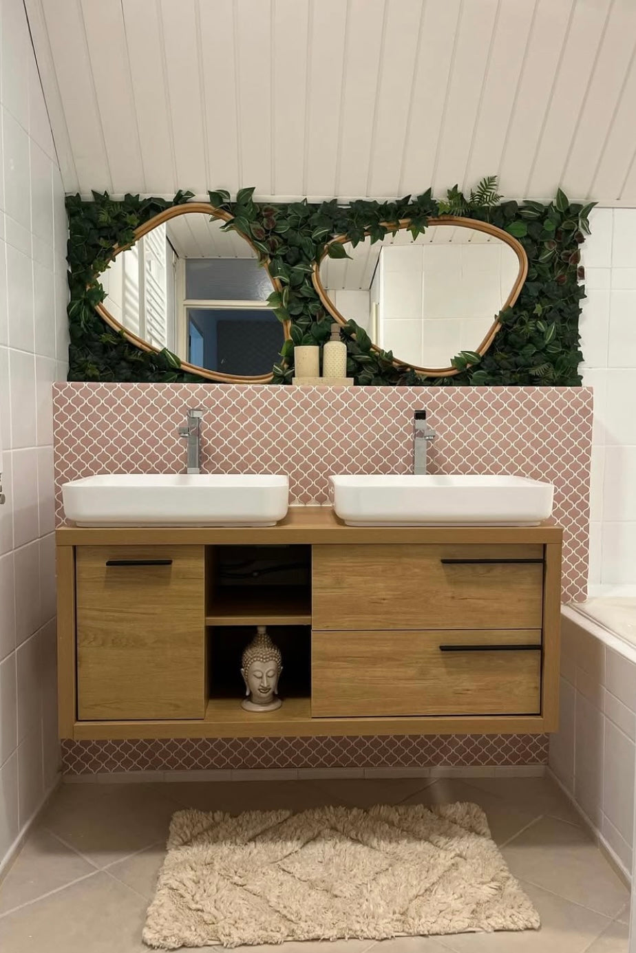 Plaktegels arabian drops van 123plaktegels.nl in een badkamer