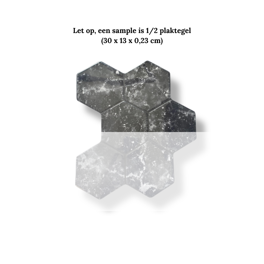 Klebefliese Hexalux noir