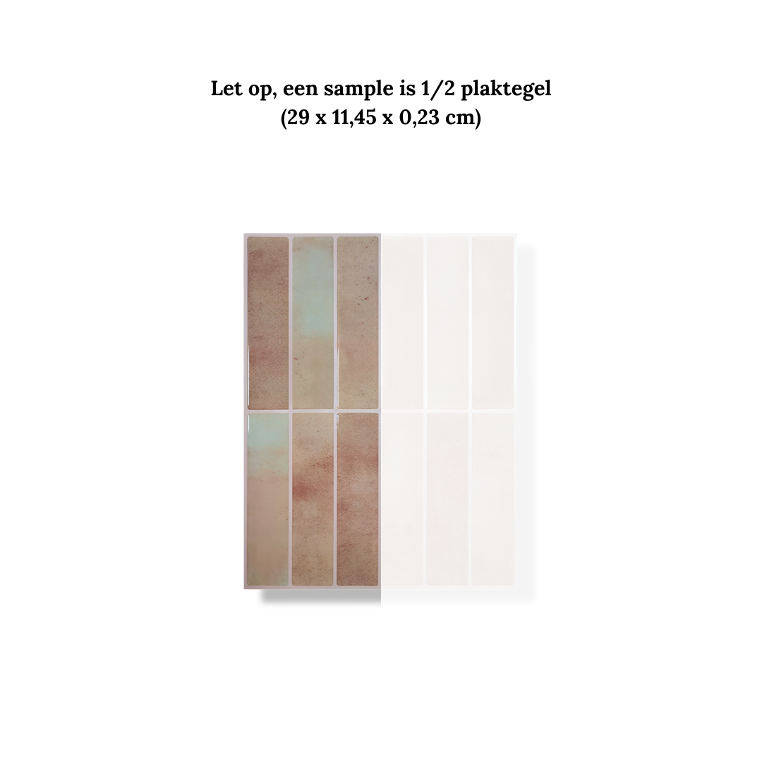 Plaktegel Terra salmon langwerpig 1mm