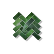 Plaktegel Mossy green visgraat 2.3mm