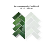 Plaktegel Mossy green visgraat 2.3mm