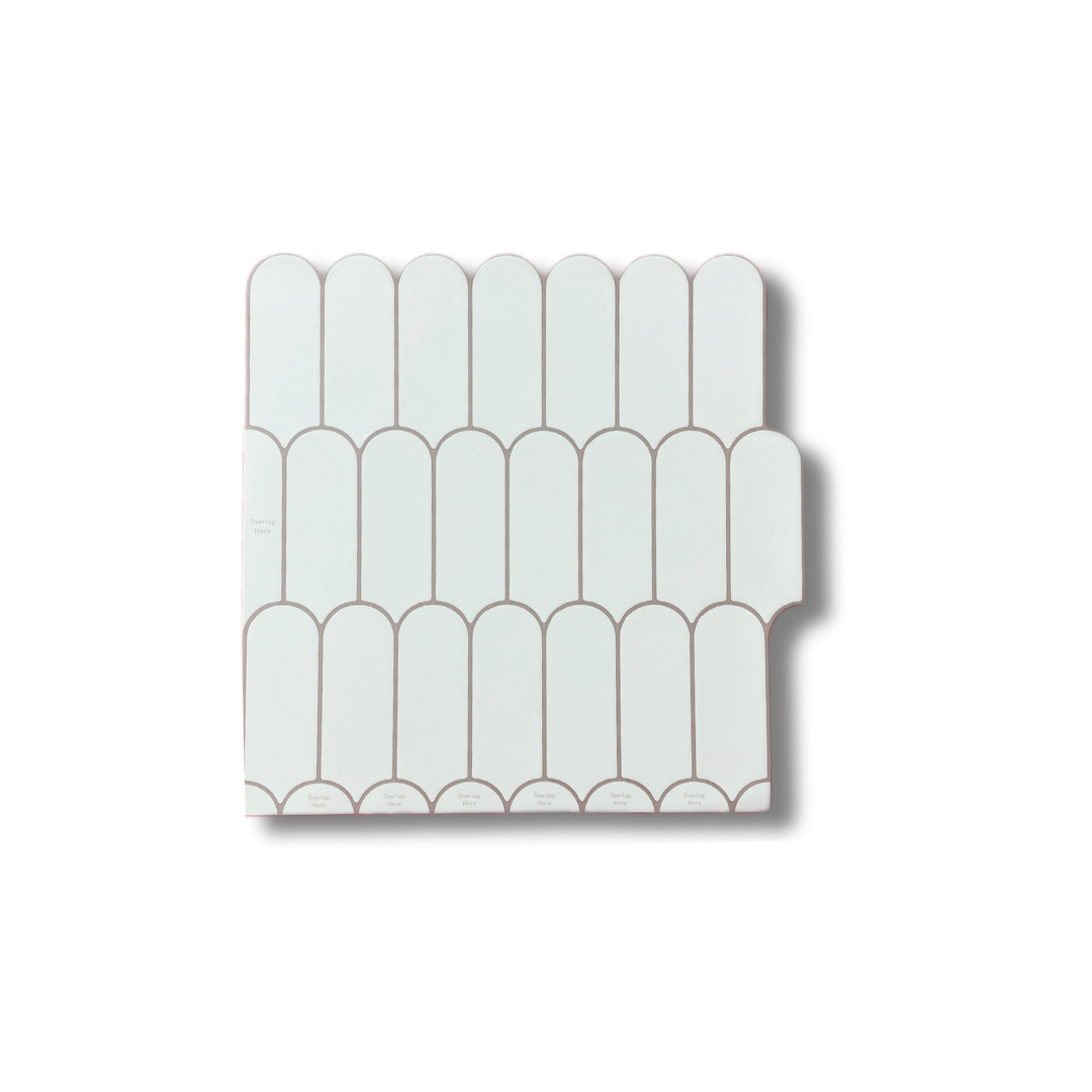 Klebefliese Rose Glow Chevron 1mm