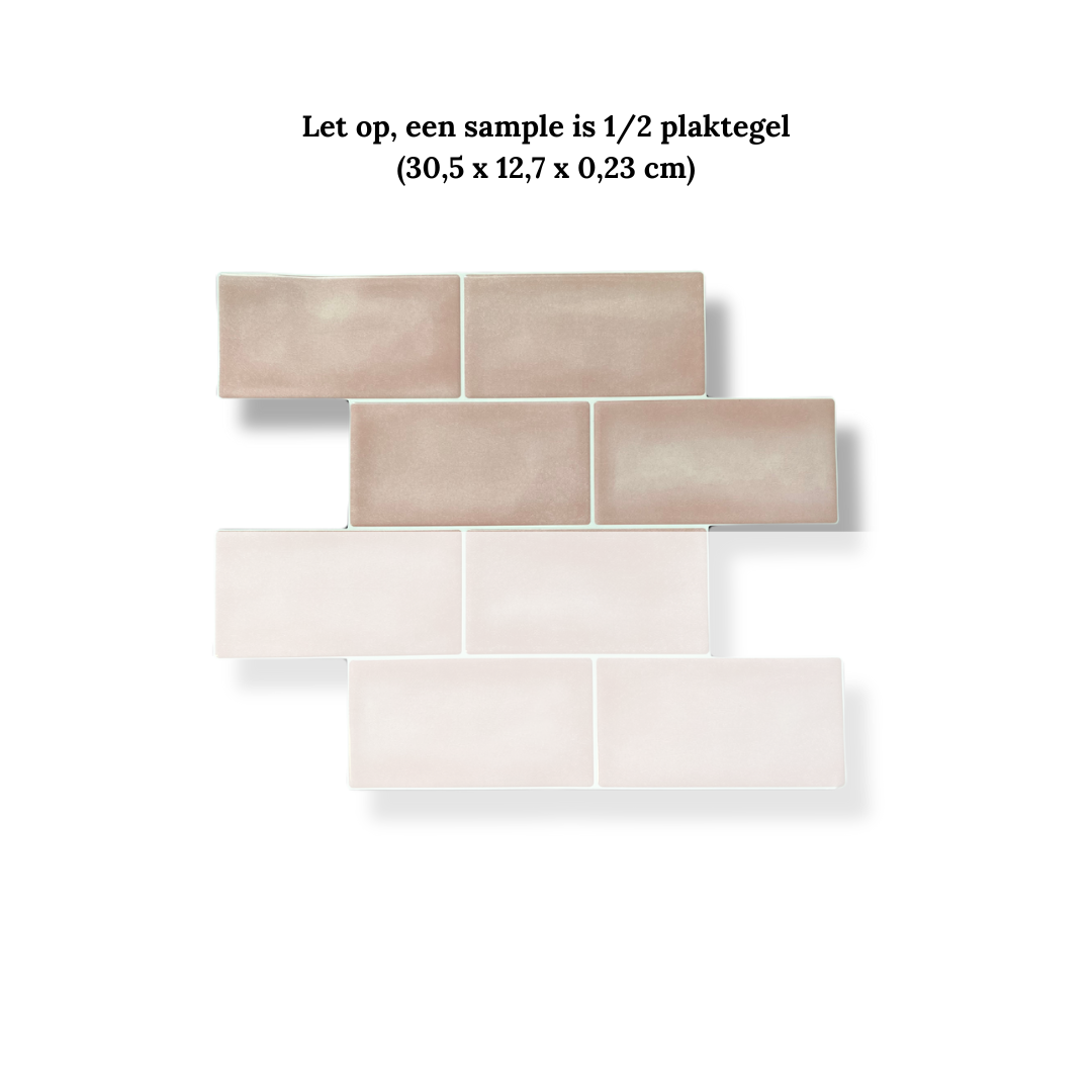 Klebefliese Rose Glow 2,3mm